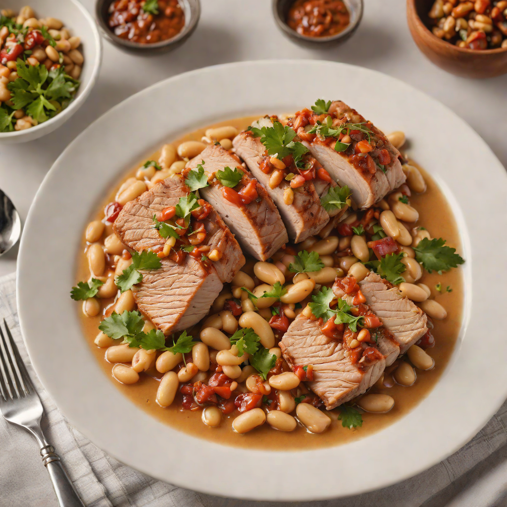 Spanish Slow-Cooked Pork with Smoked Paprika and White Beans