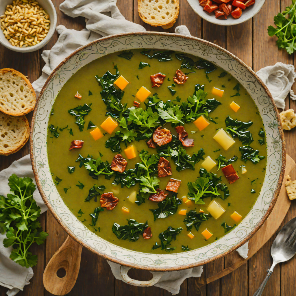Spiced Portuguese-Style Caldo Verde Soup with Kale and Chorizo