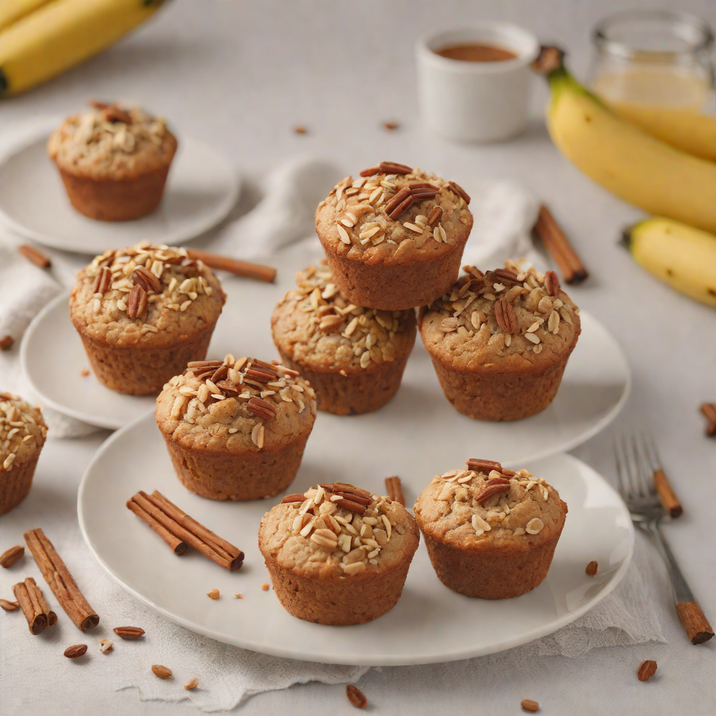 Gluten-Free Banana Oat Muffins with Cinnamon