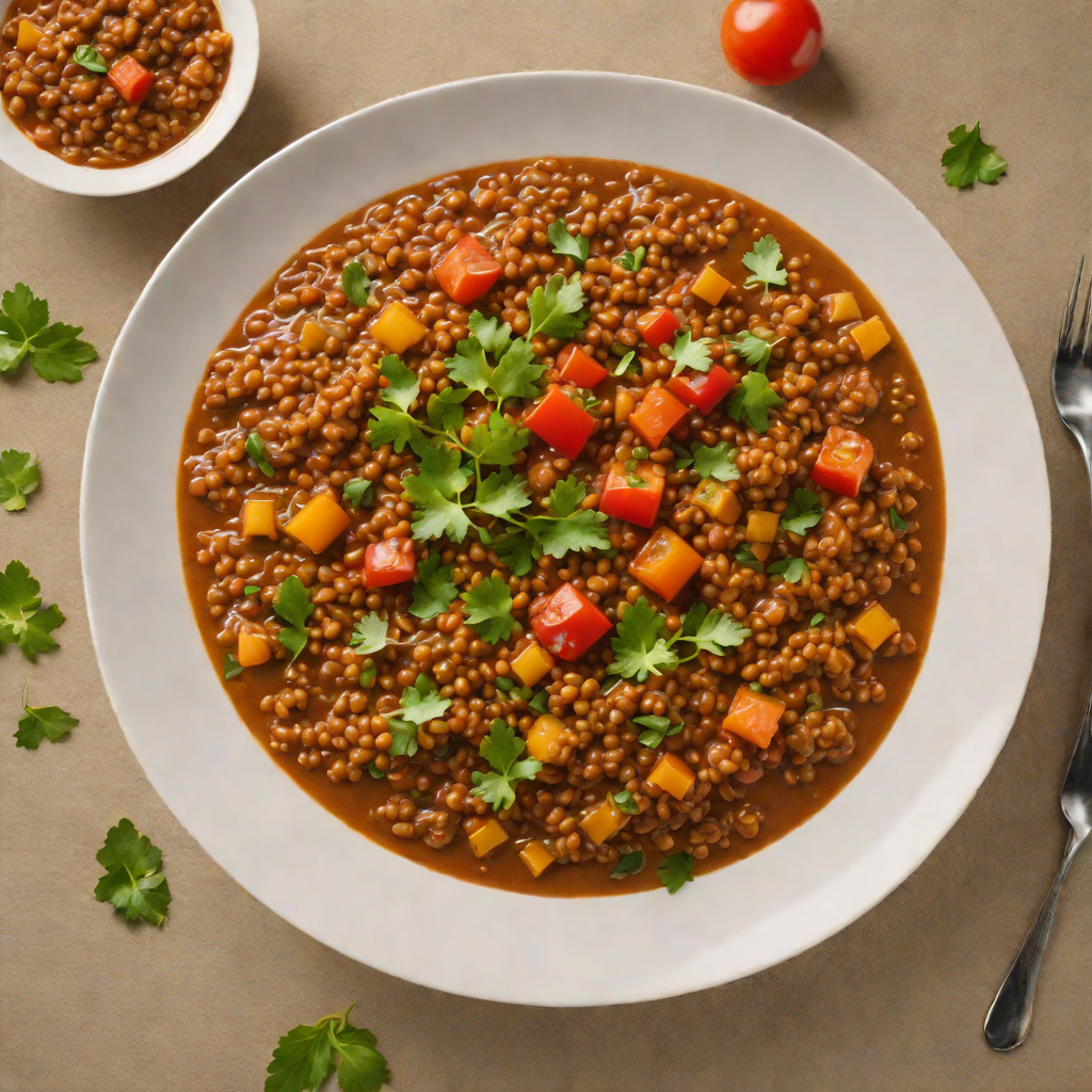 Slow-Cooked Ethiopian Lentil Stew with Berbere and Tomato