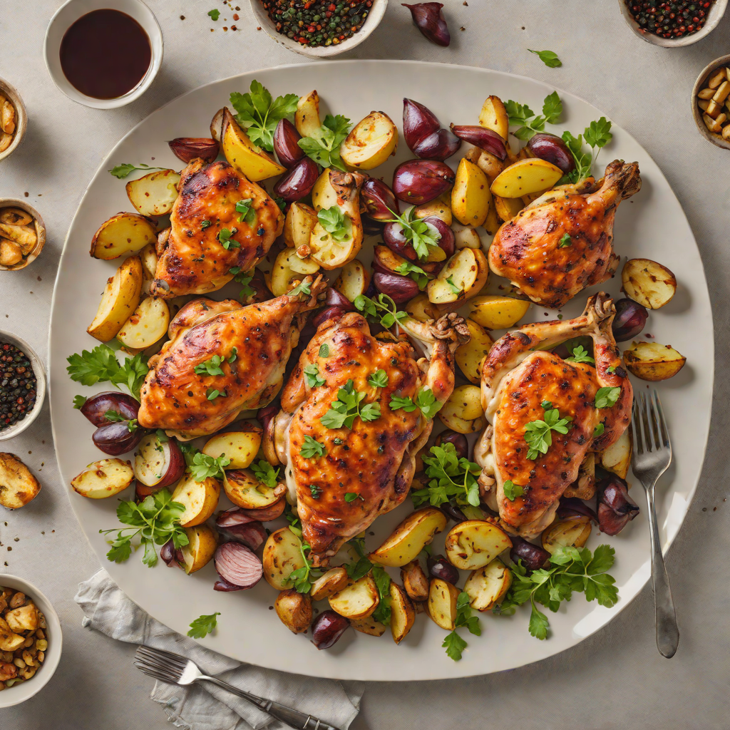Sheet Pan Portuguese-Spiced Chicken with Roasted Potatoes