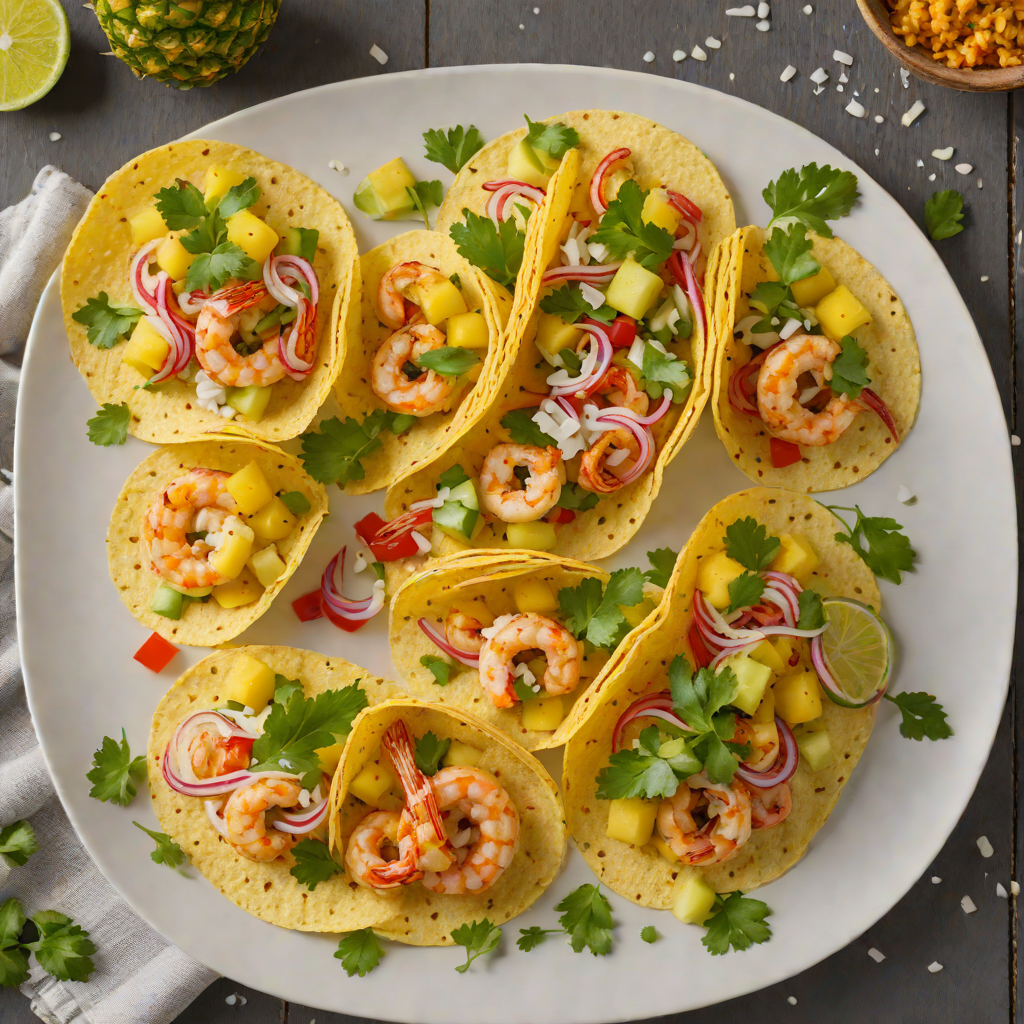 Rum-Infused Pineapple Shrimp Tacos
