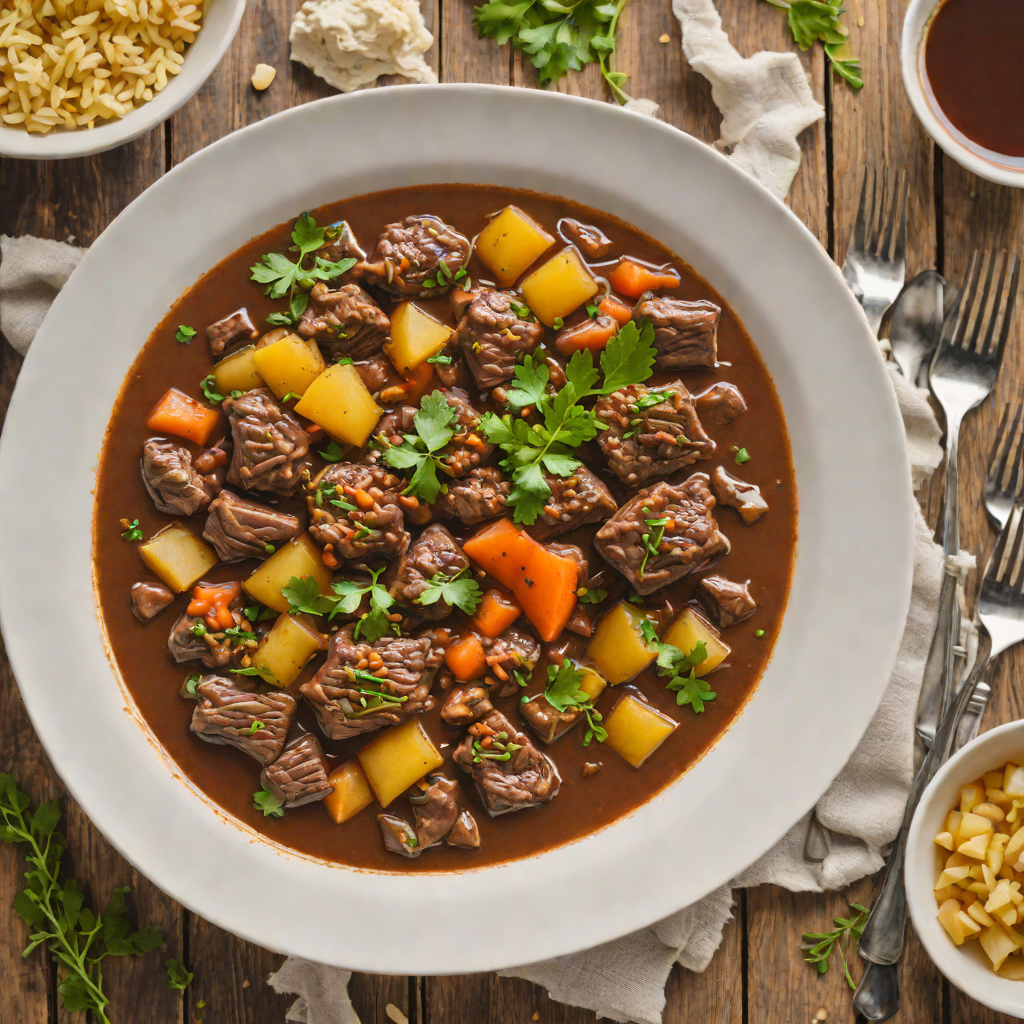 Spiced Rum and Molasses Slow Cooker Beef Stew