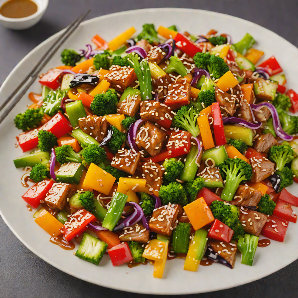 Colorful Vegetable Stir-Fry with Teriyaki Glaze