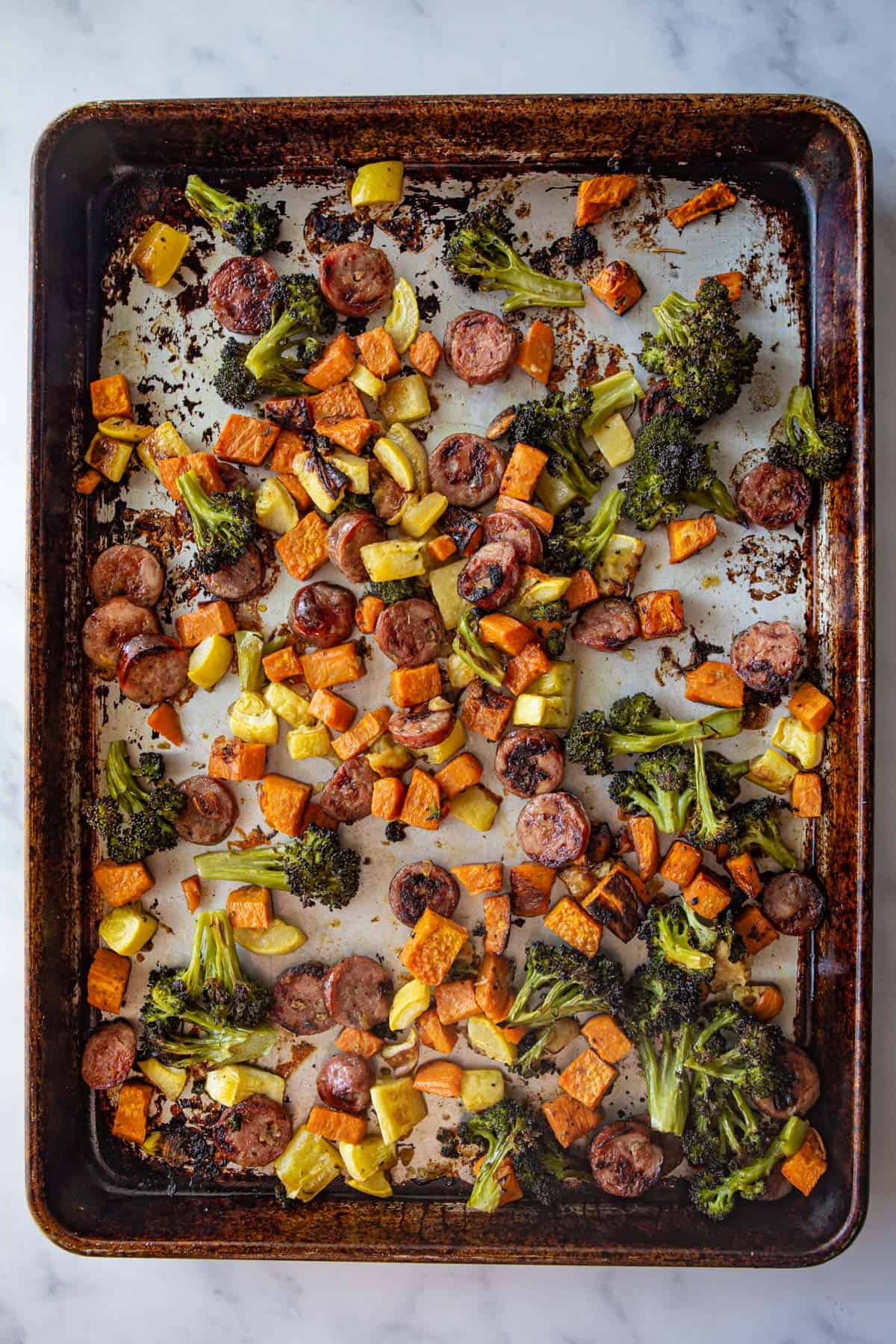 Sheet Pan Midwest-Style Sausage and Vegetable Roast