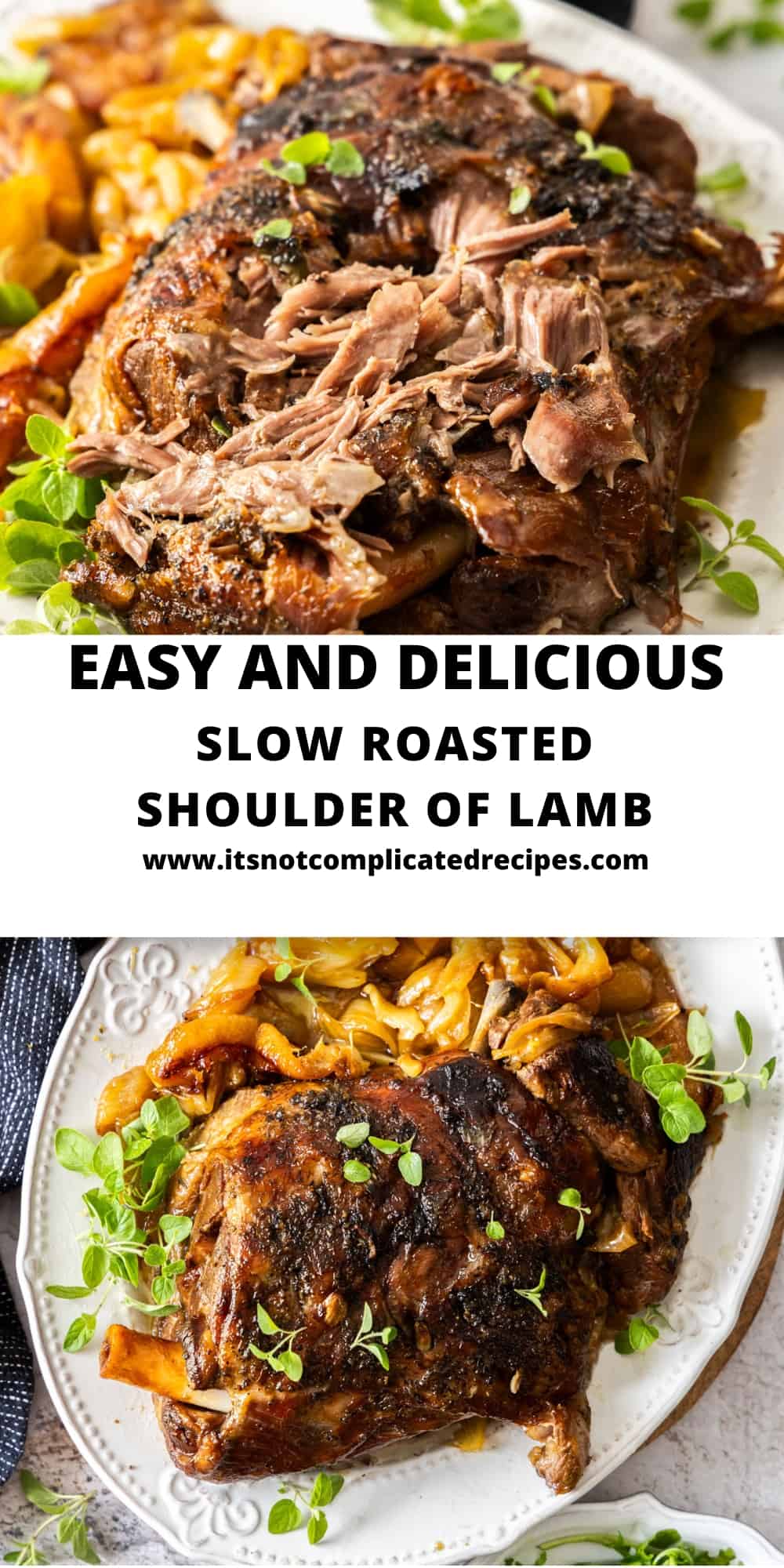 Slow-Roasted Mediterranean Lamb with Citrus and Herb Sauce