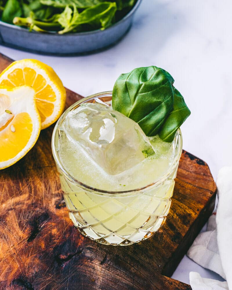 Basil-Muddled Botanical Gin Smash