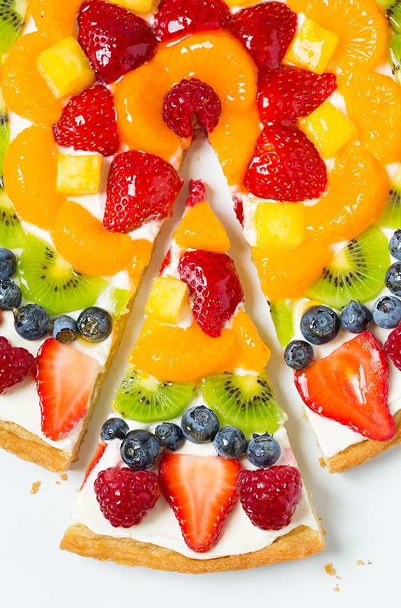 Classic Fruit Pizza with Cream Cheese Glaze
