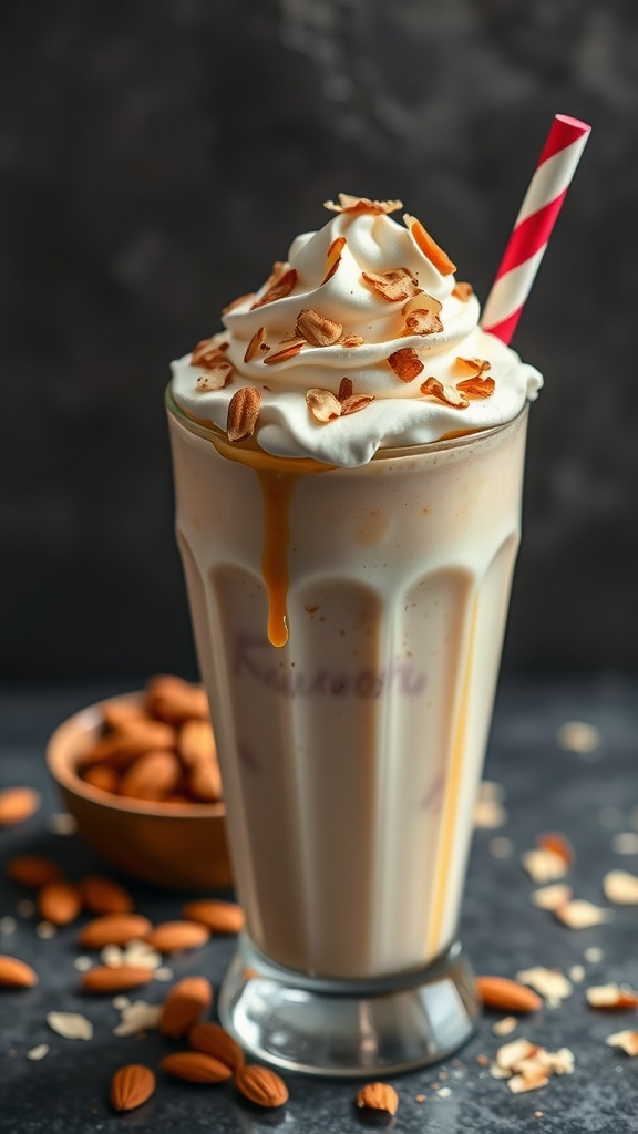 Toasted Almond Amaretto Milkshake