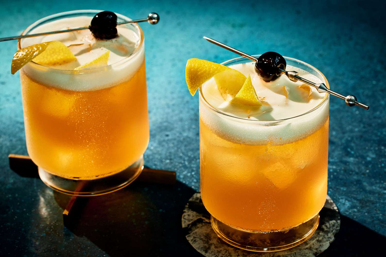 Amaretto Bourbon Punch with Ginger Lime Sparkle