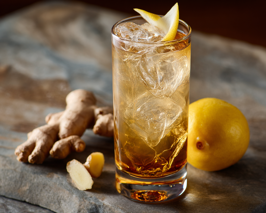 Ginger-Honey Bourbon Highball