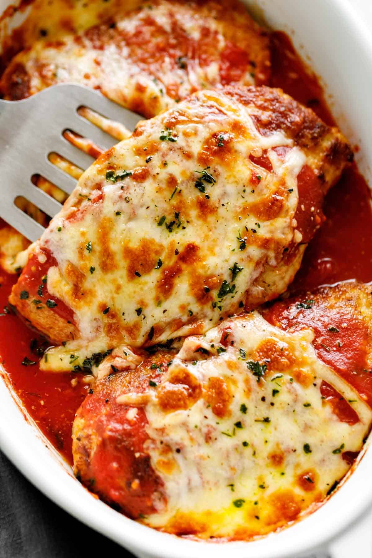 Low-Carb Baked Chicken with Parmesan and Italian Herbs