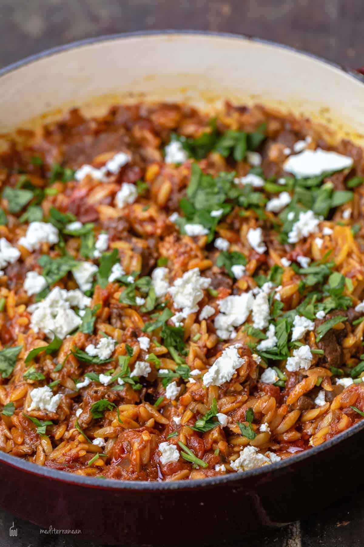 Slow-Simmered Greek Lamb Stew with Tomatoes and Feta
