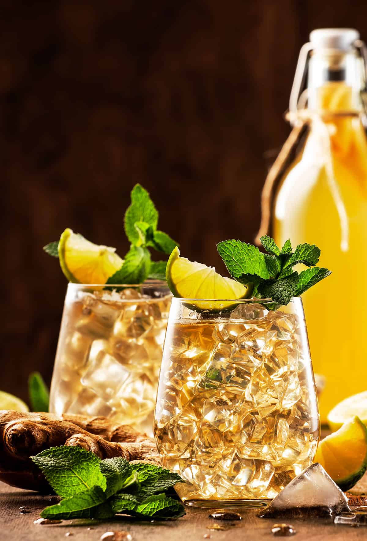 Ginger-Lime Kombucha Spritzer