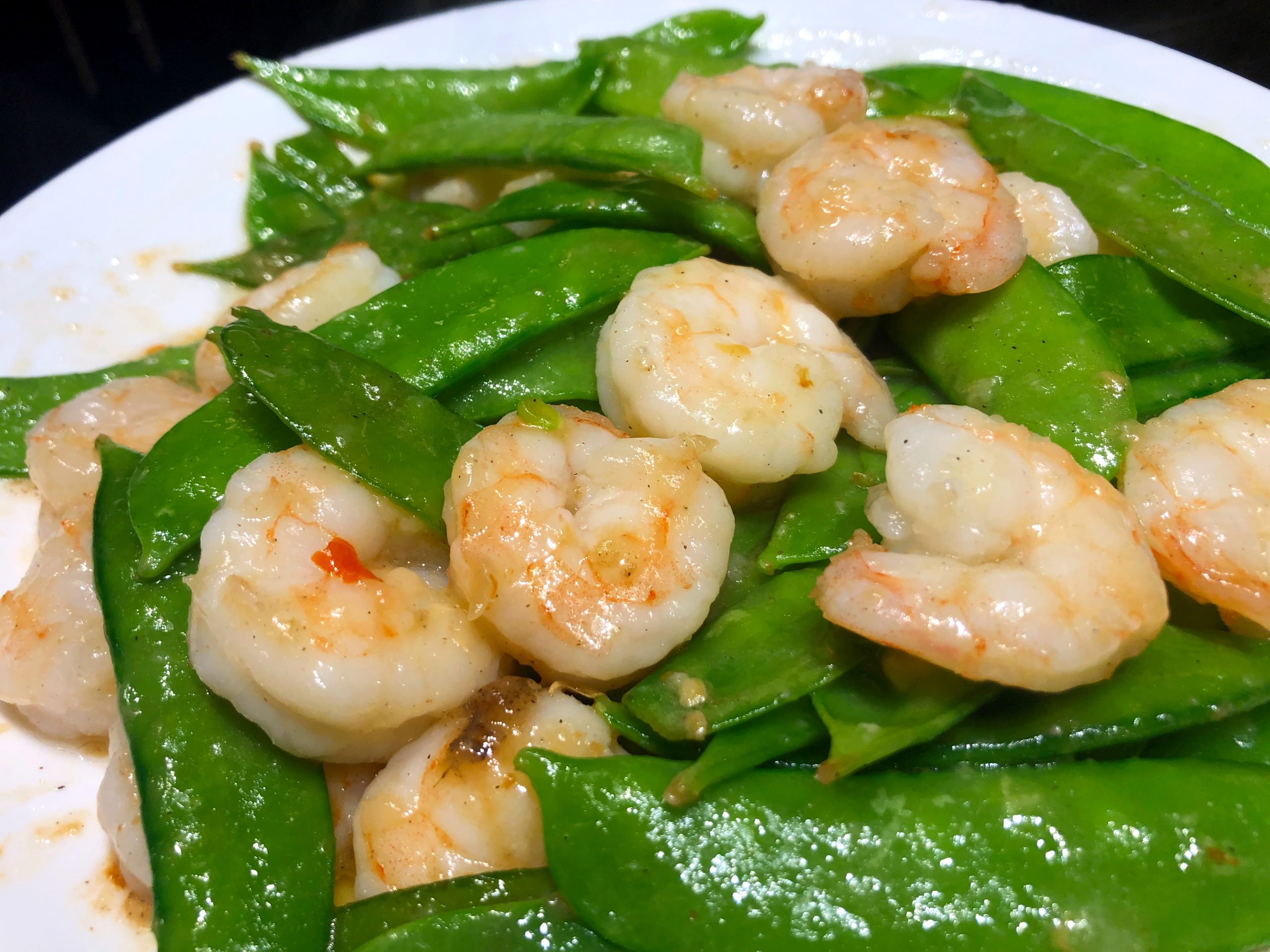 Chili-Garlic Shrimp Stir-Fry with Snow Peas