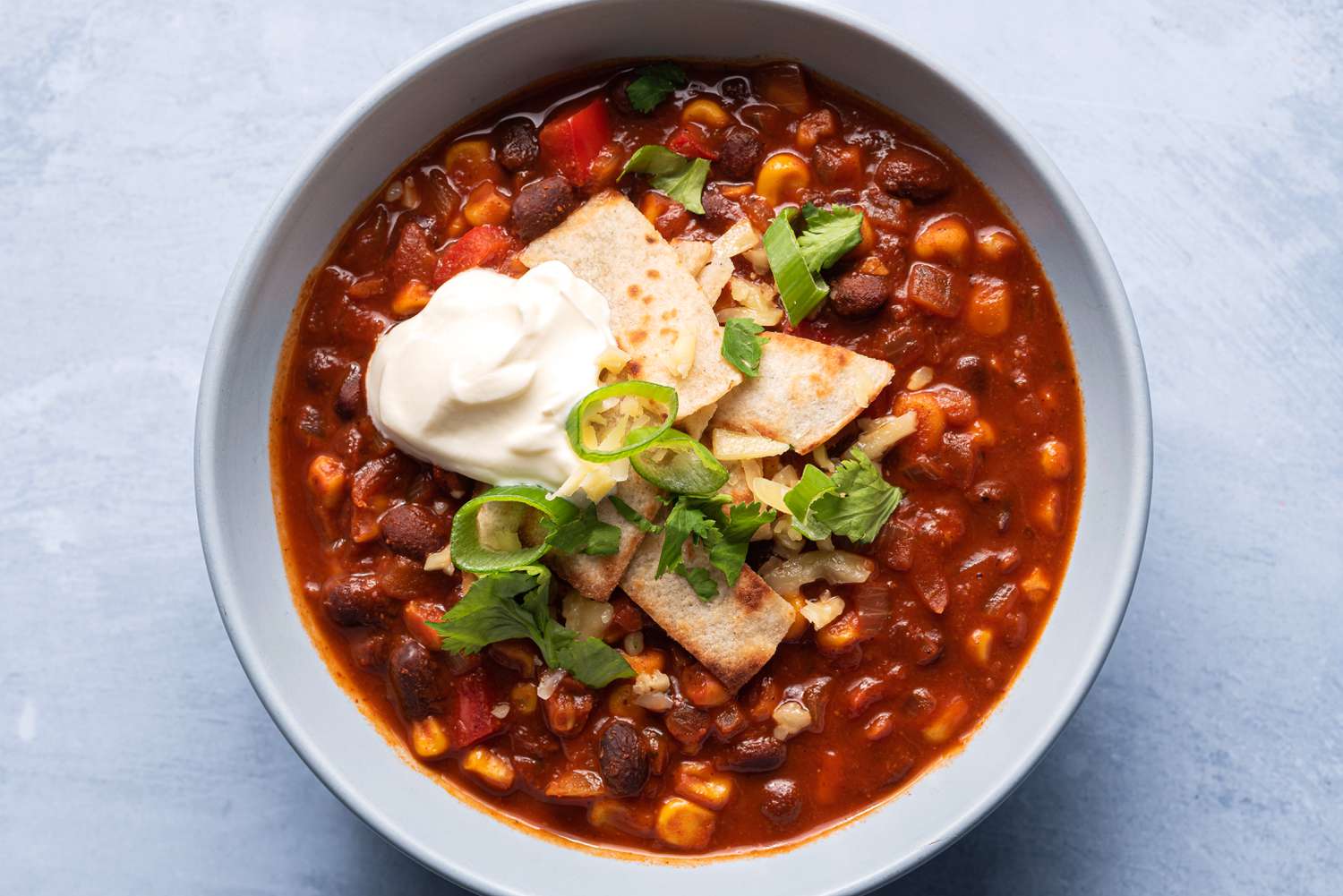 Game Day Black Bean and Corn Chili