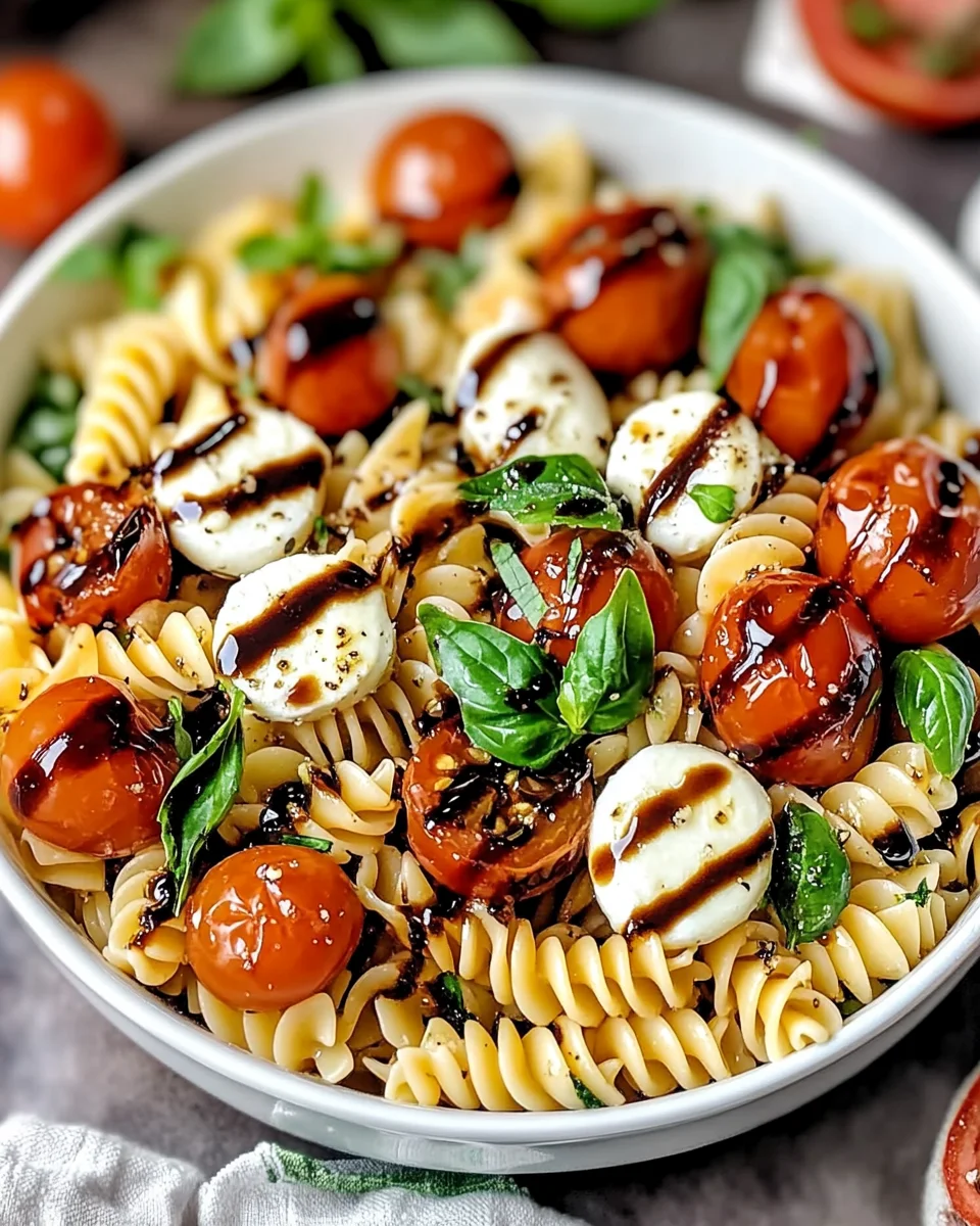 Summer Picnic Caprese Pasta Salad