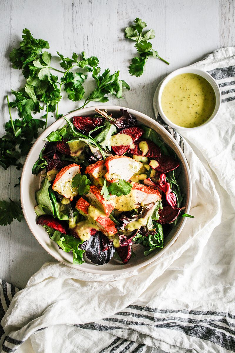 Crispy Lemon-Herb Avocado Chicken