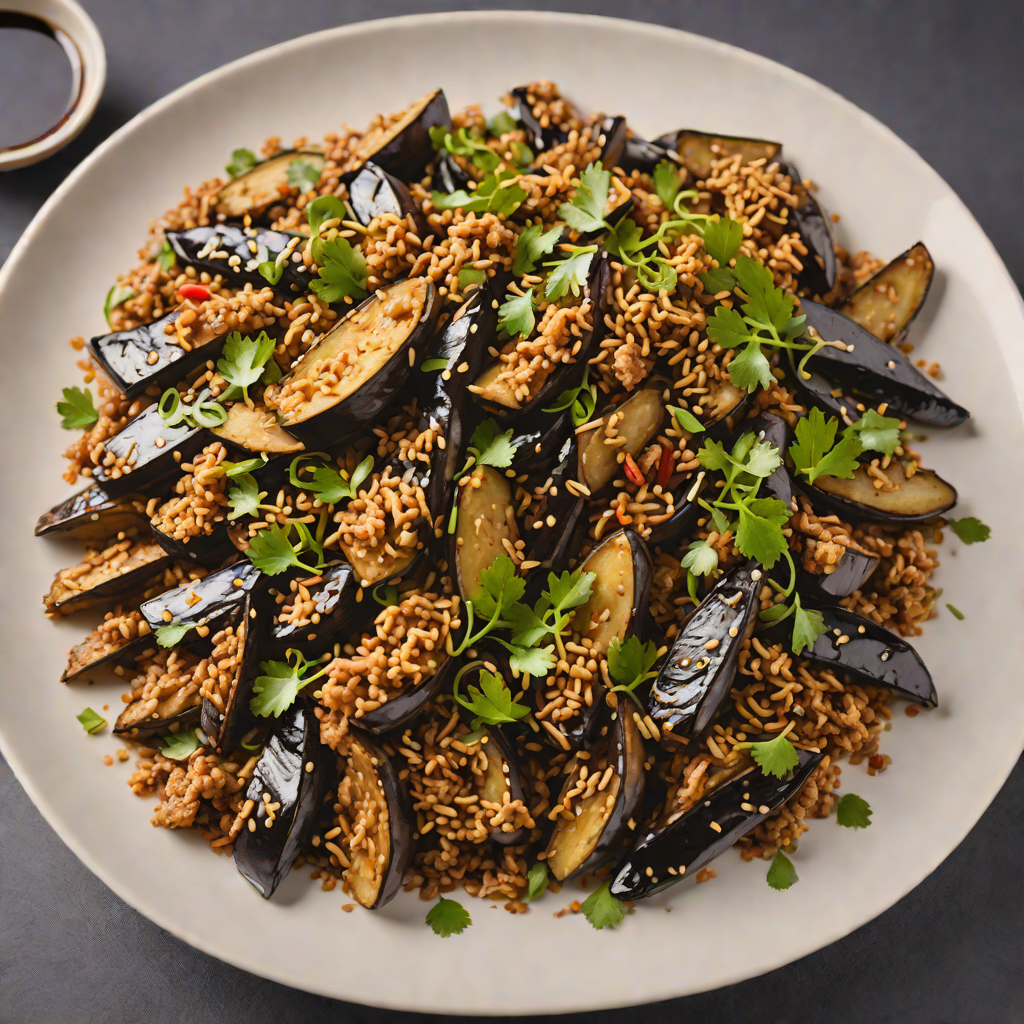 Stir-Fried Eggplant with Ground Pork and Soy-Garlic Sauce