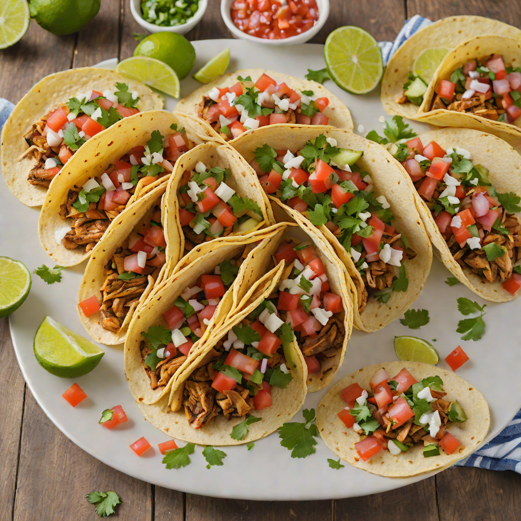 Street-Style Grilled Chicken Tacos with Fresh Pico de Gallo