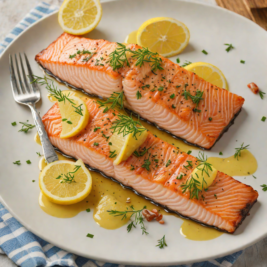 Pan-Seared Salmon with Redmond Real Salt and Lemon Butter