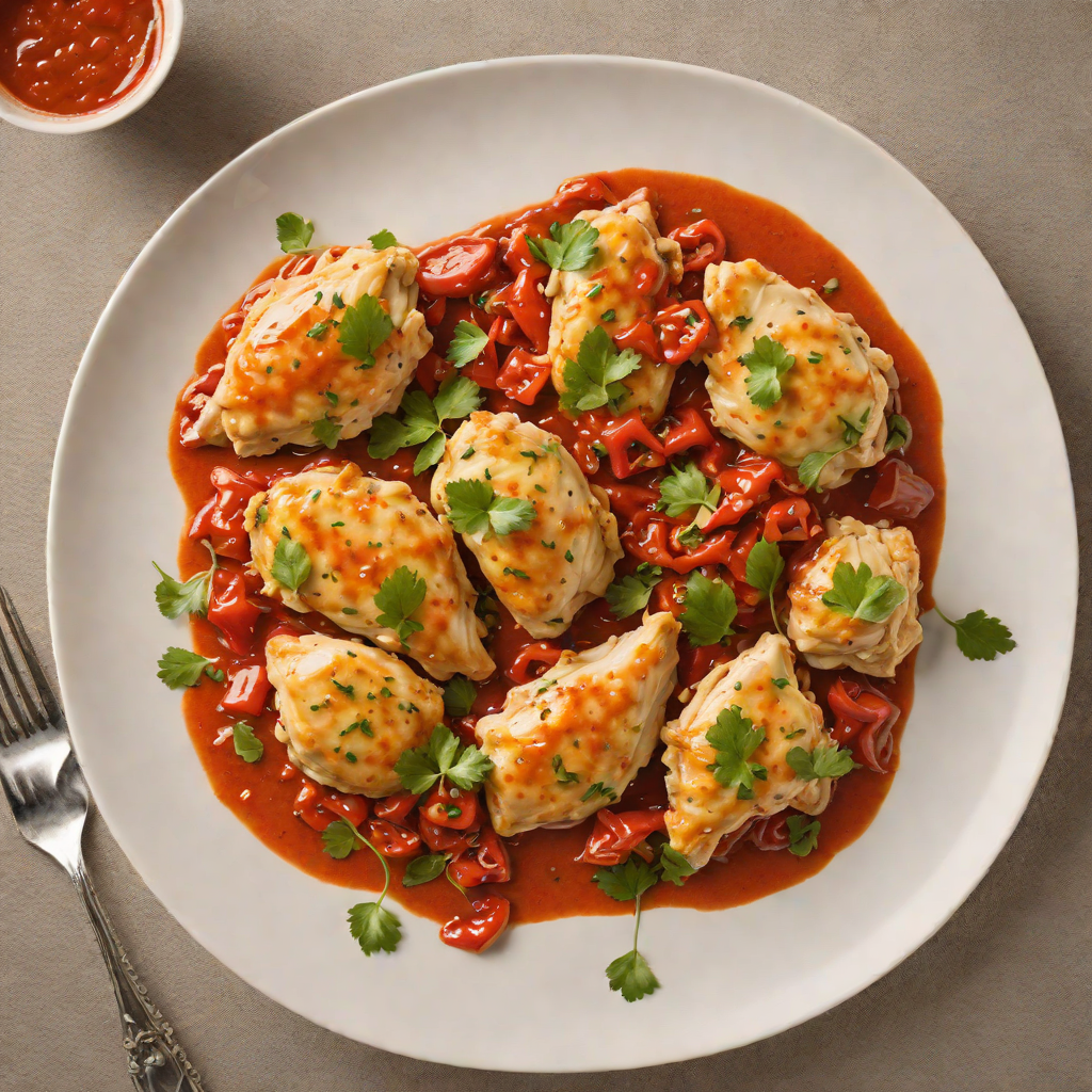 Stovetop Sautéed Chicken with Roasted Red Pepper Sauce