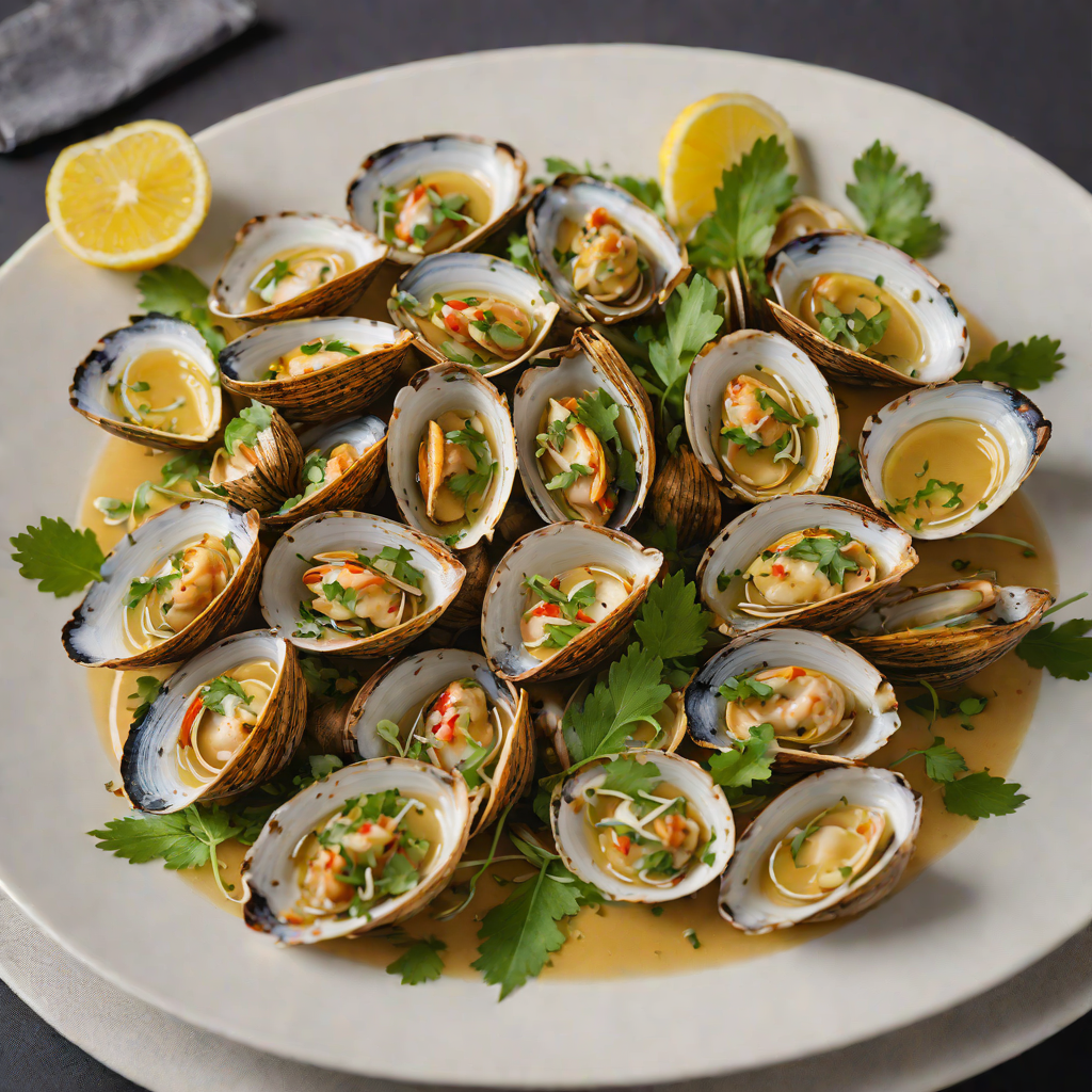 Grilled Manila Clams with Coconut and Lemongrass Broth