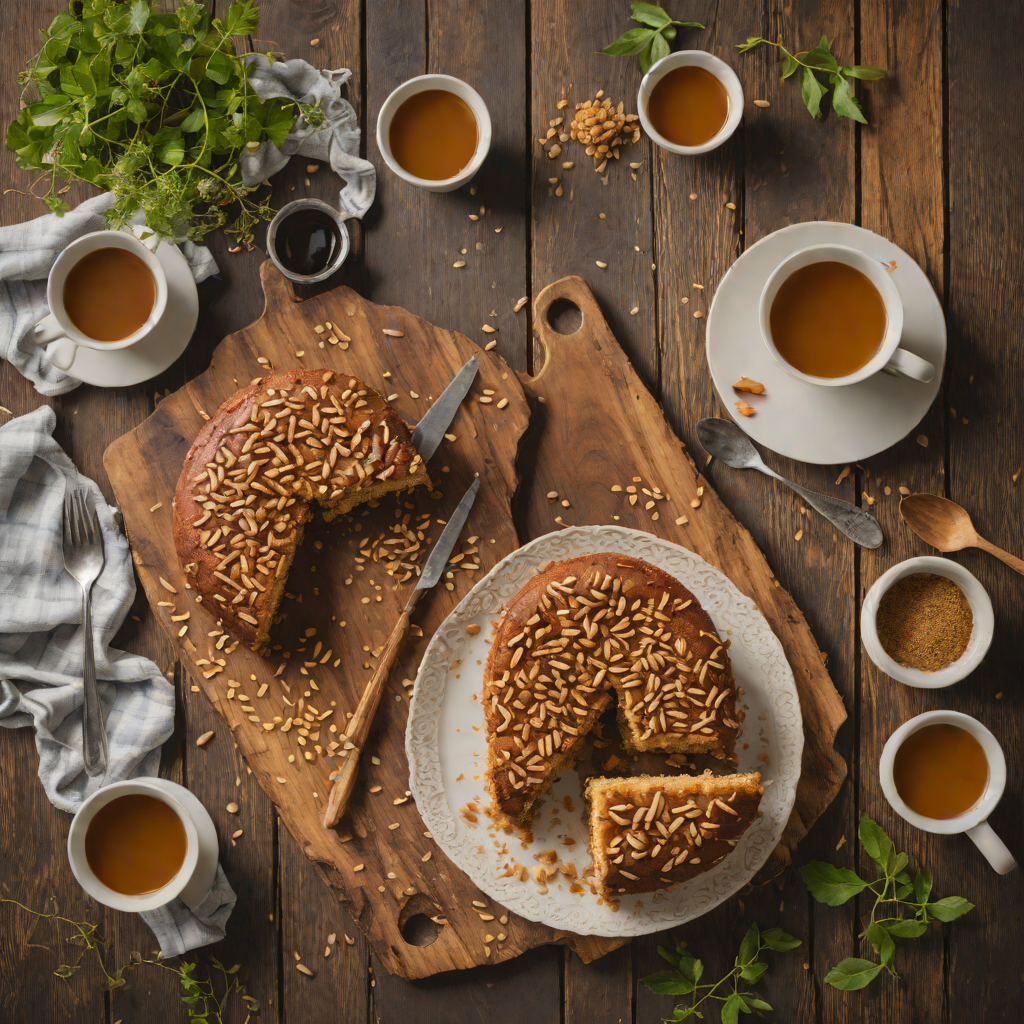 Honey-Sesame Ethiopian Coffee Cake
