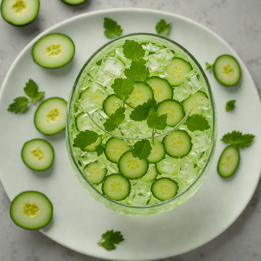 Herb-Pressed Cucumber Vodka Cooler