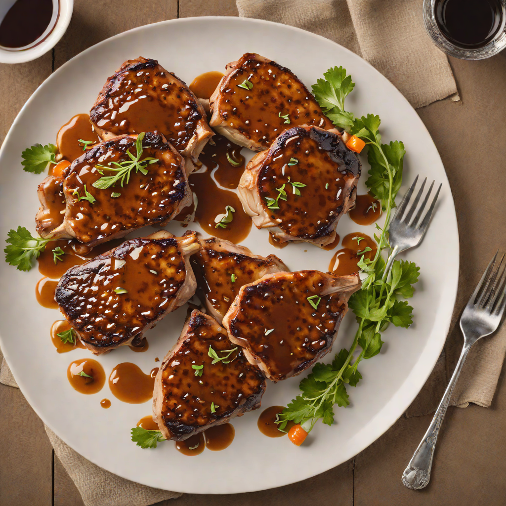 Smoky Bourbon-Maple Glazed Pork Chops