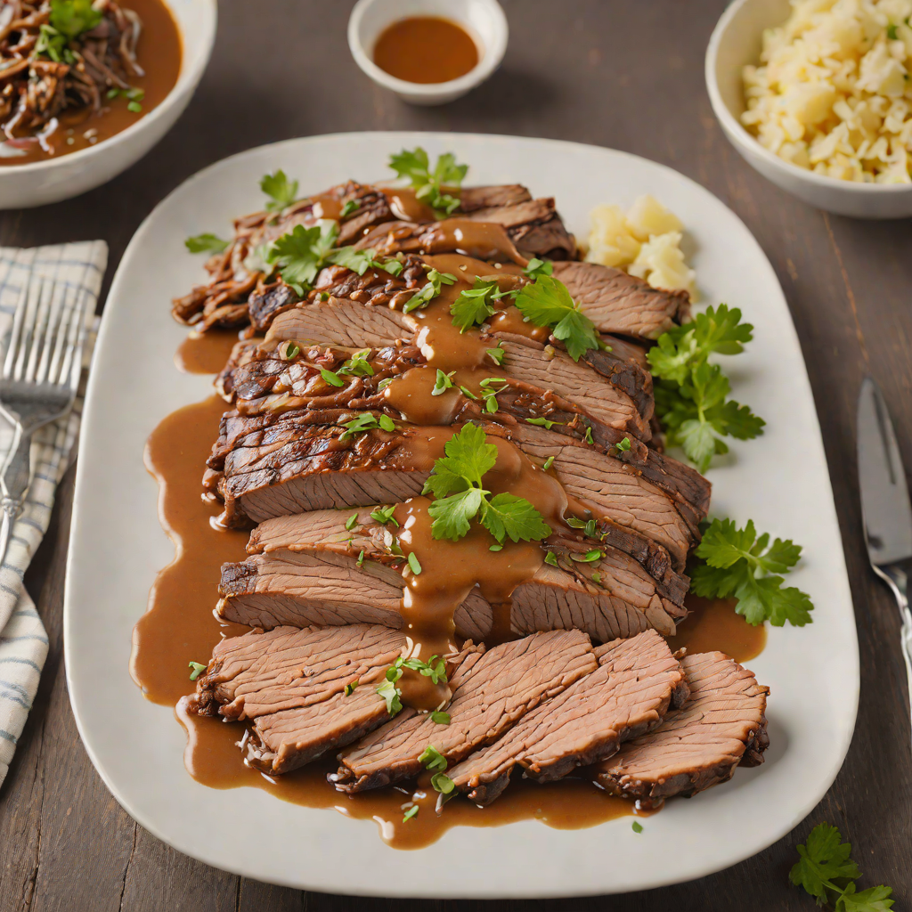 Slow Cooker Kansas-Style Beef Brisket with Savory Gravy