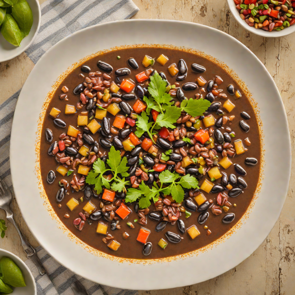 Cuban-Style Rum-Infused Black Bean Stew