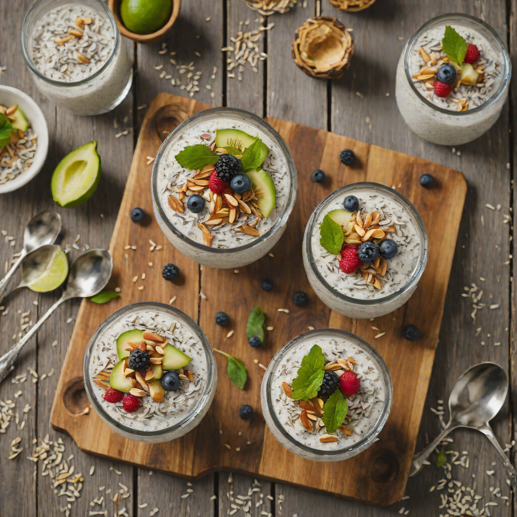 Creamy White Rum and Coconut Chia Pudding