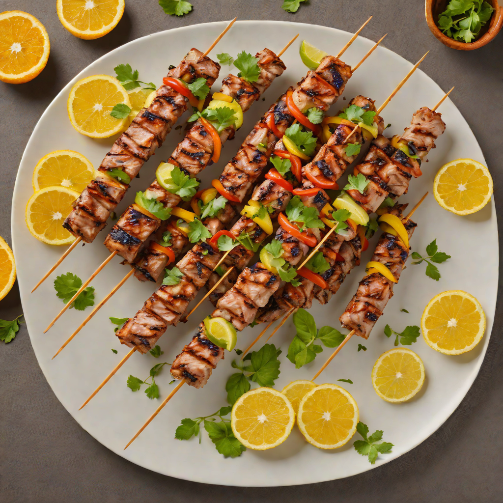 Regional Citrus-Marinated Grilled Pork Skewers