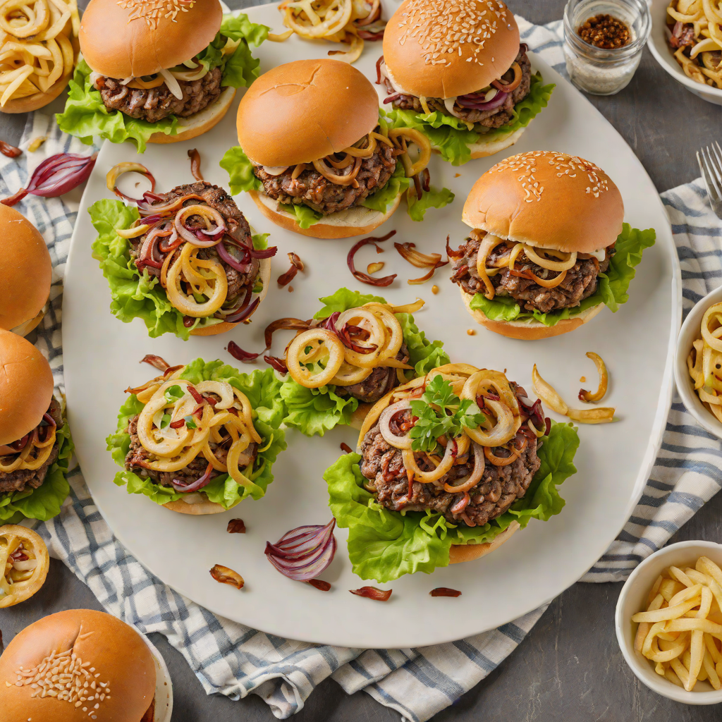 Sheet Pan Joplin-Inspired Steakburgers with Caramelized Onions