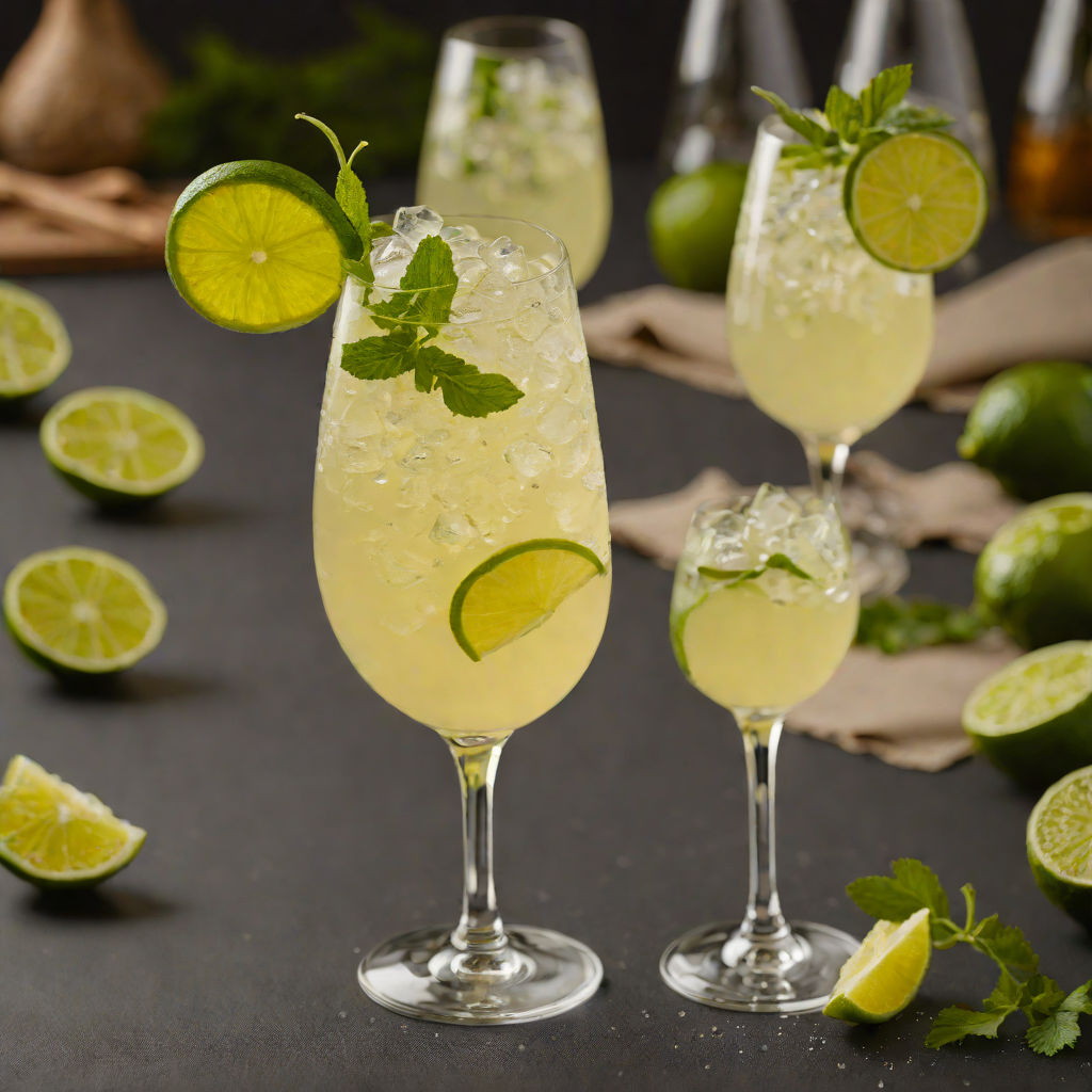 Tropical Sparkling Ginger-Lime Fizz