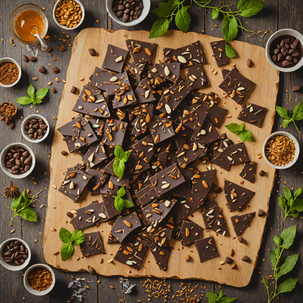 Herbal Bitters-Infused Dark Chocolate Bark