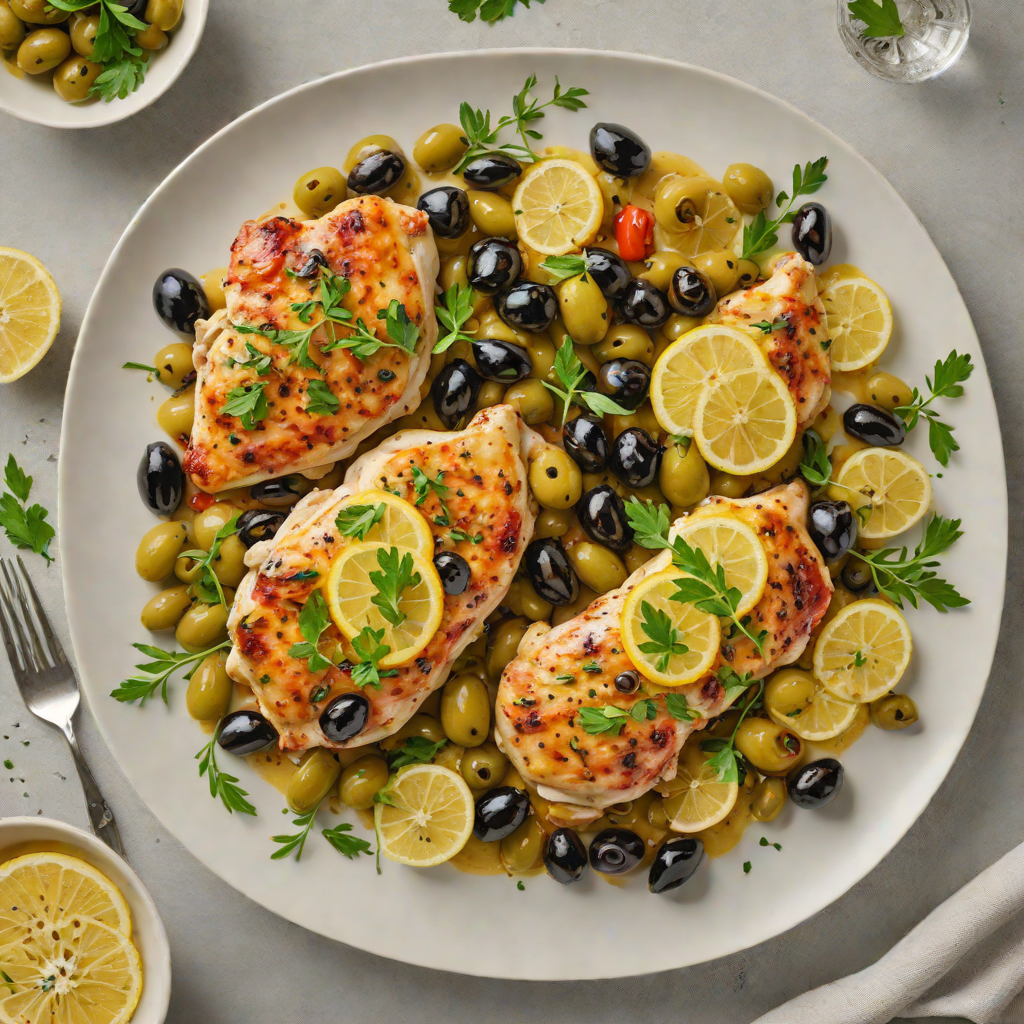 One-Pan Mediterranean Lemon Chicken with Olives