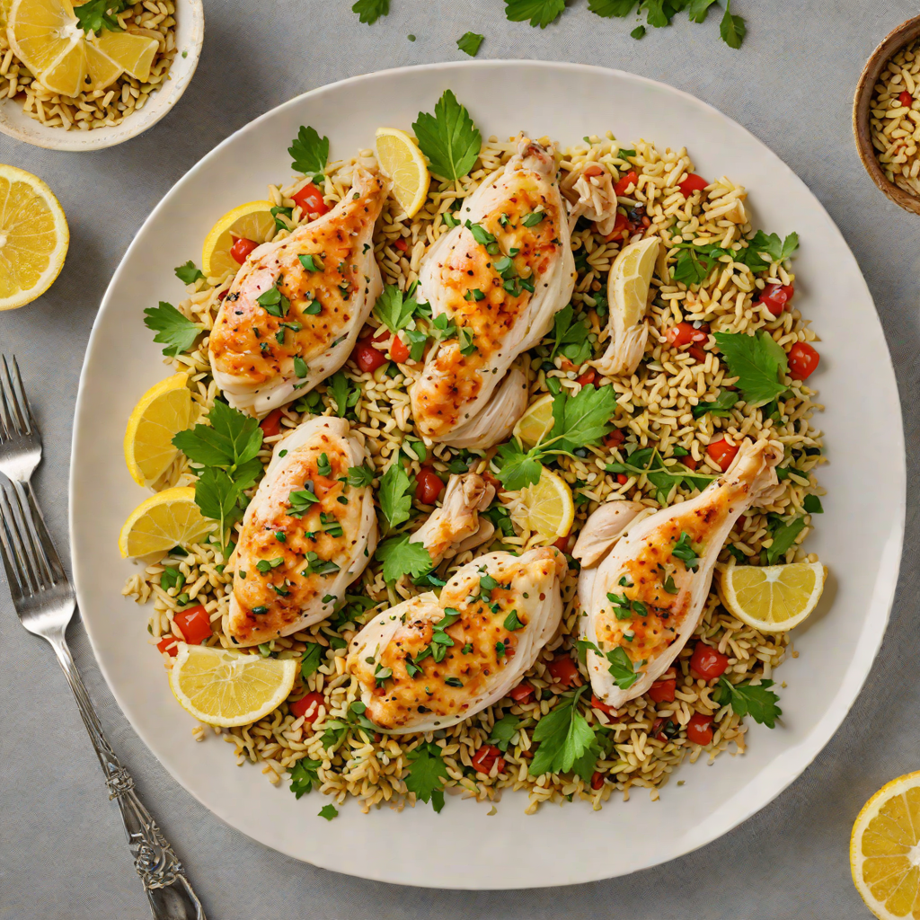 One-Pot Lemon Herb Chicken with Garlic Quinoa