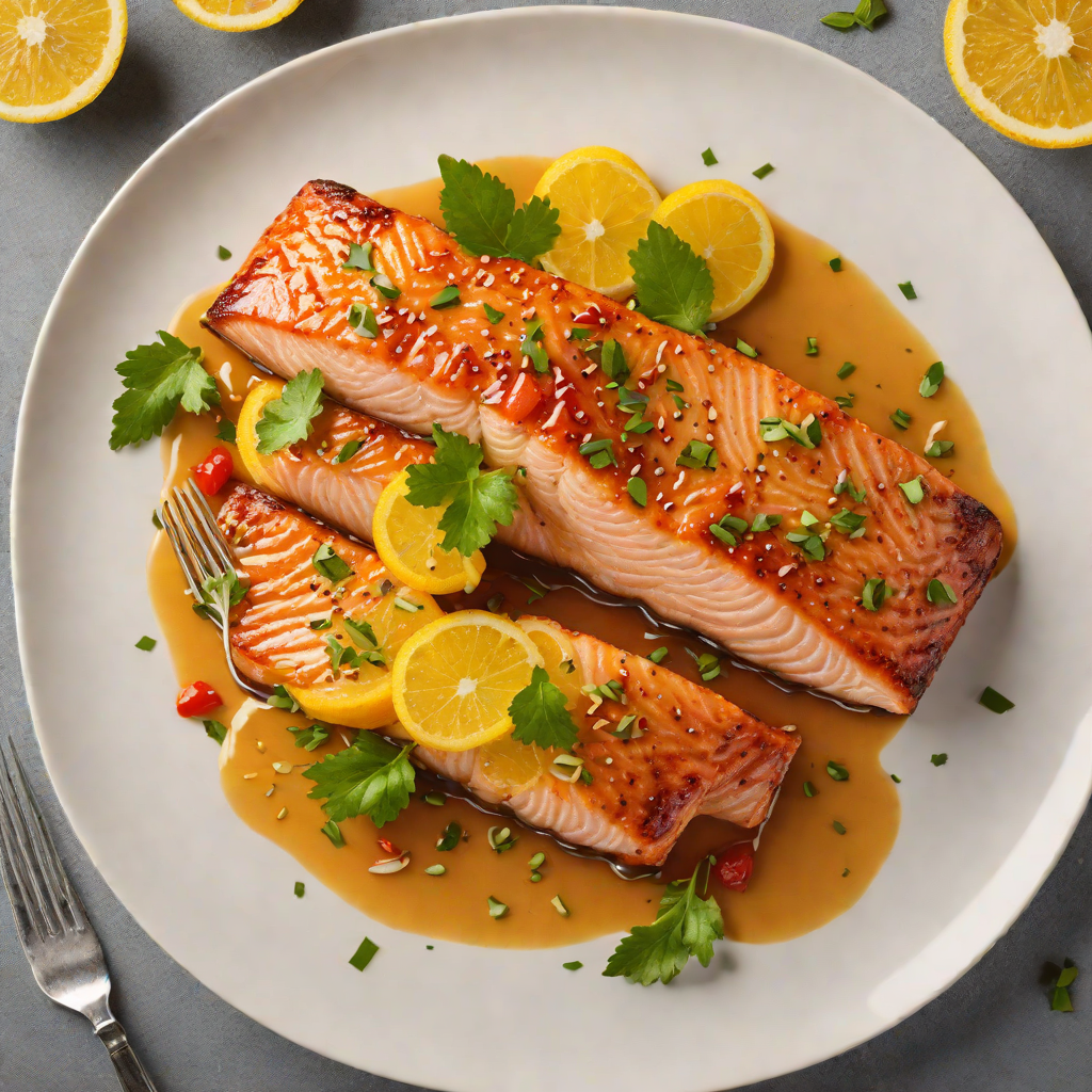 Electric Citrus and Ginger Glaze Salmon