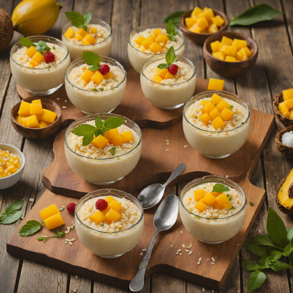 Tiki-Inspired Coconut and Mango Tapioca Pudding