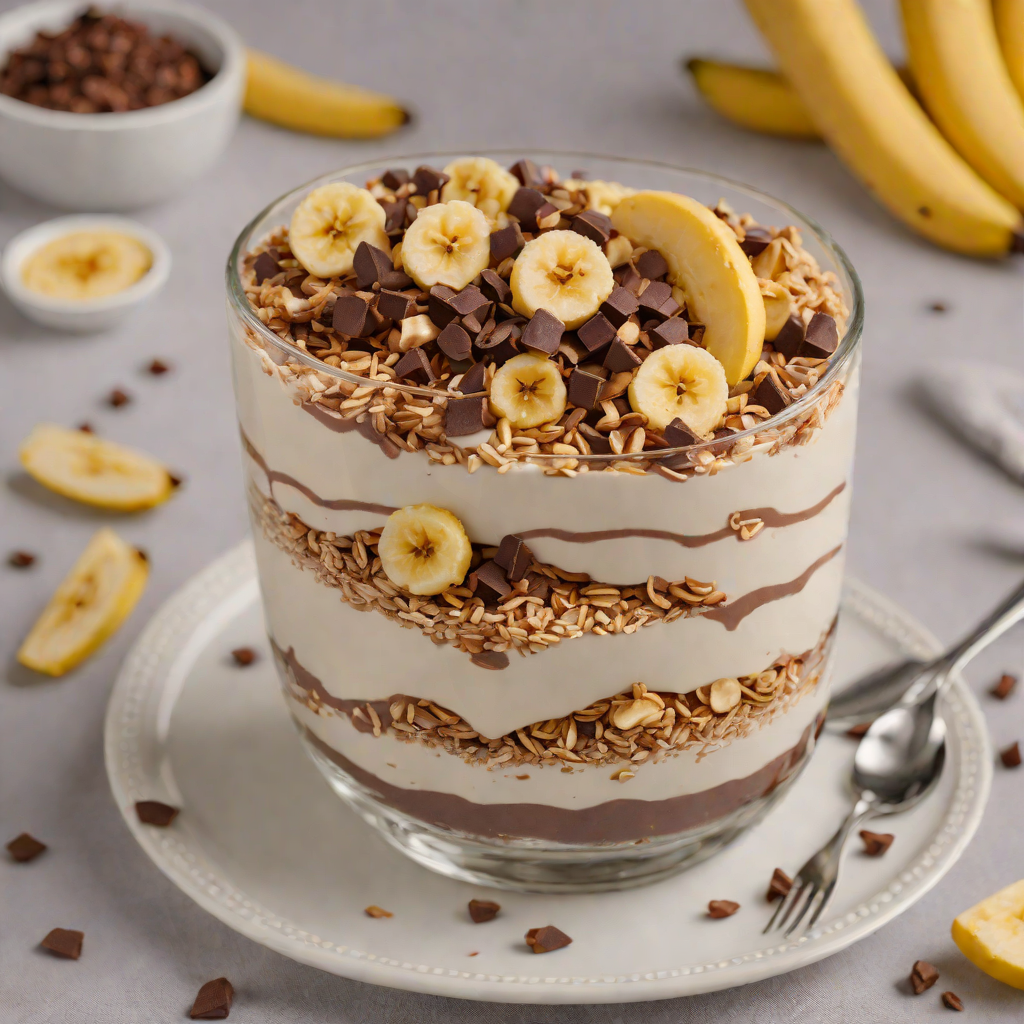 No-Bake Chocolate Banana Yogurt Parfait