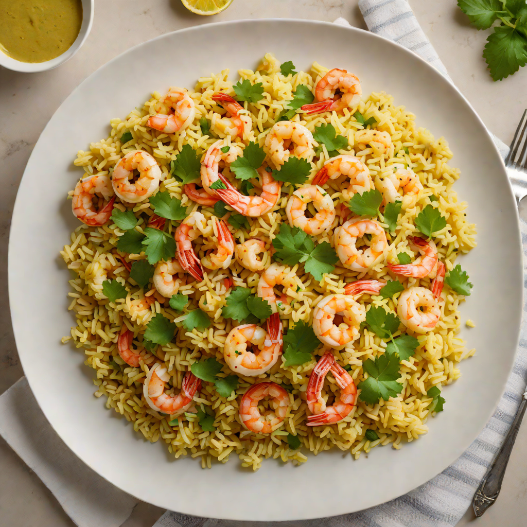 Coconut-Curry Cauliflower Rice with Shrimp