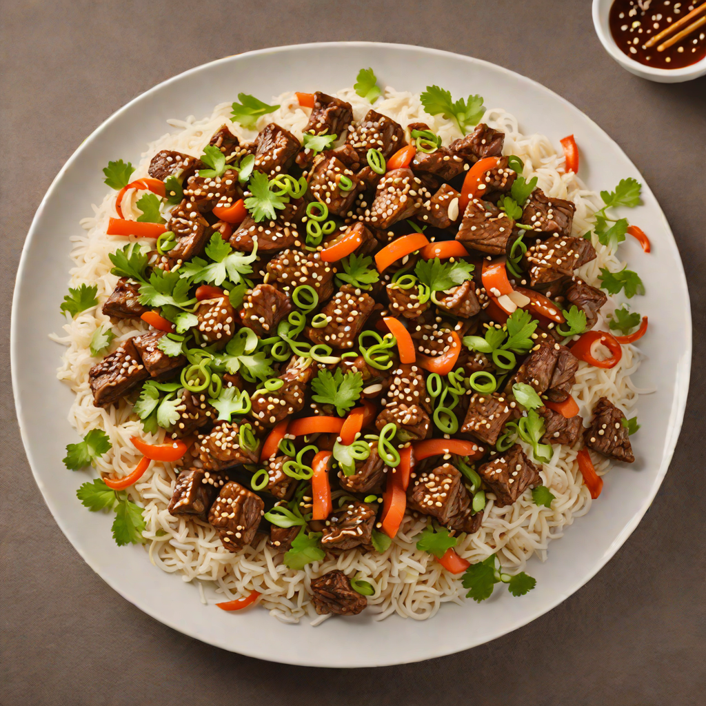 Szechuan Stir-Fried Beef with Garlic and Ginger