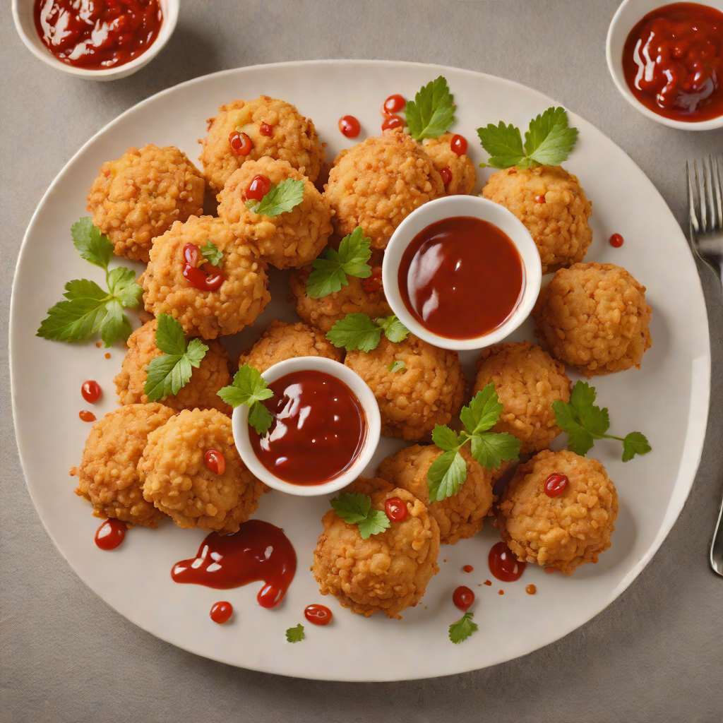 Fried Akara Bean Cakes with Spicy Tomato Sauce