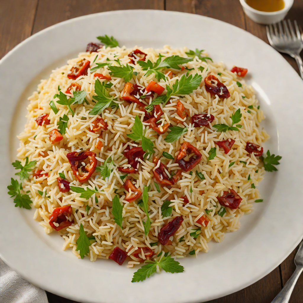 Herb and Sun-Dried Tomato Risotto with Parmesan