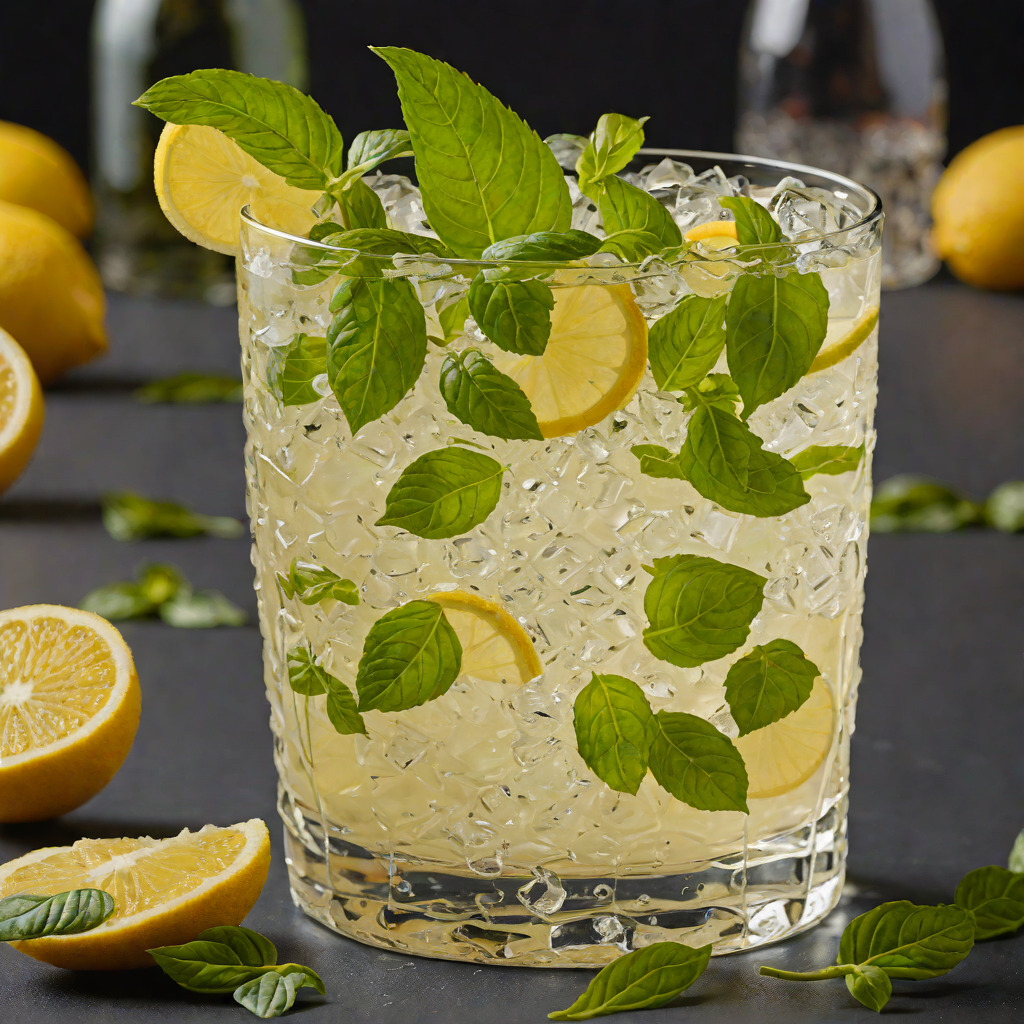 Tropical Gin Collins with Fresh Basil