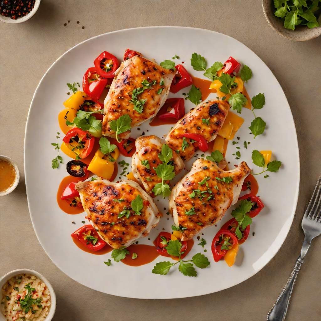Pan-Seared Chicken with Smoky Paprika and Charred Bell Pepper