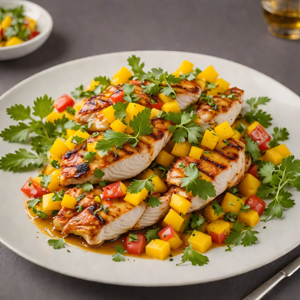 Sautéed Chicken with Mango and Cilantro Salsa