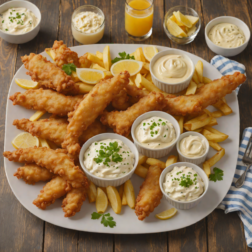 Beer-Battered Fish and Chips with Tartar Sauce